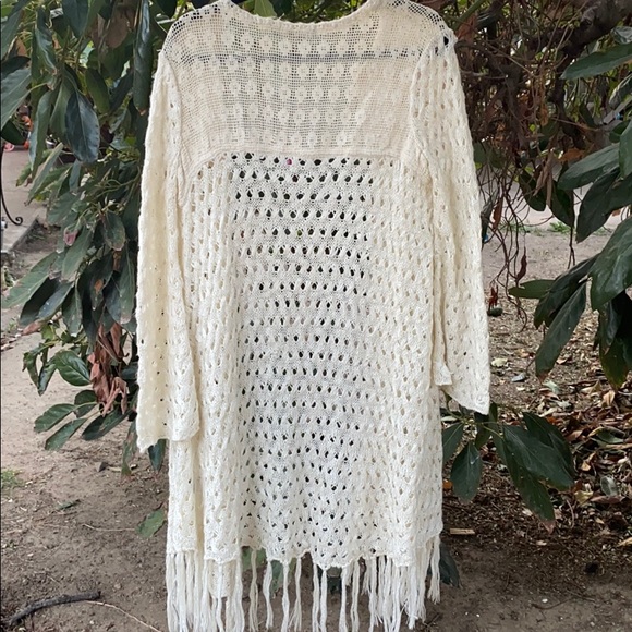 Long Crochet Knit Cardigan - Picture 5 of 7